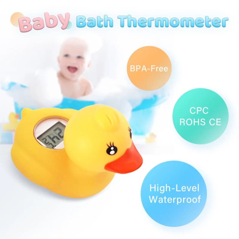 1PC Digitale Termometro Da Bagno Per Bambini Anatra Coniglio Panda Piscina Galleggiante IP67 Impermeabile Temperatura Sicura Giocattolo Regalo Infantile Del Capretto Bambino