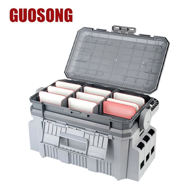 Large Waterproof Multifunctional Double-layer Plastic Fishing Tackle Storage Box Outdoor Accessories Fishing Tackle Boxes