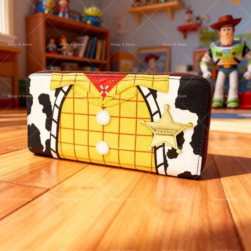 Portafoglio Disney Toy Story Sheriff Woody Portafoglio durevole con fermasoldi per bambini, regalo di compleanno per ragazzi e ragazze