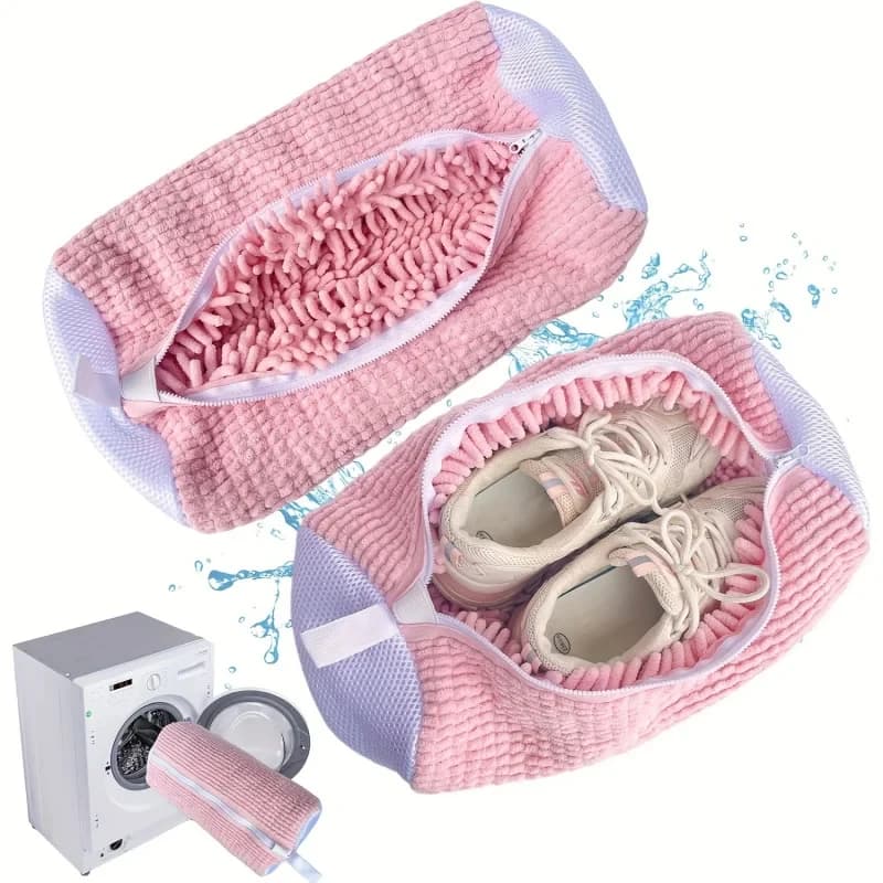 Multipurpose shoe bag for washing machine with 360 ° Cleaning with soft brushes, laundry bags