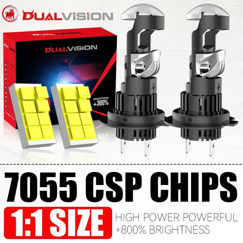 H7 H4 LED Projector Lens Headlamp H11 H8 H9 9005 HB3 9006 HB4 Canbus Car Motorcycle Bi Led Mini Lens 6000K Turbo Automobile Lamp