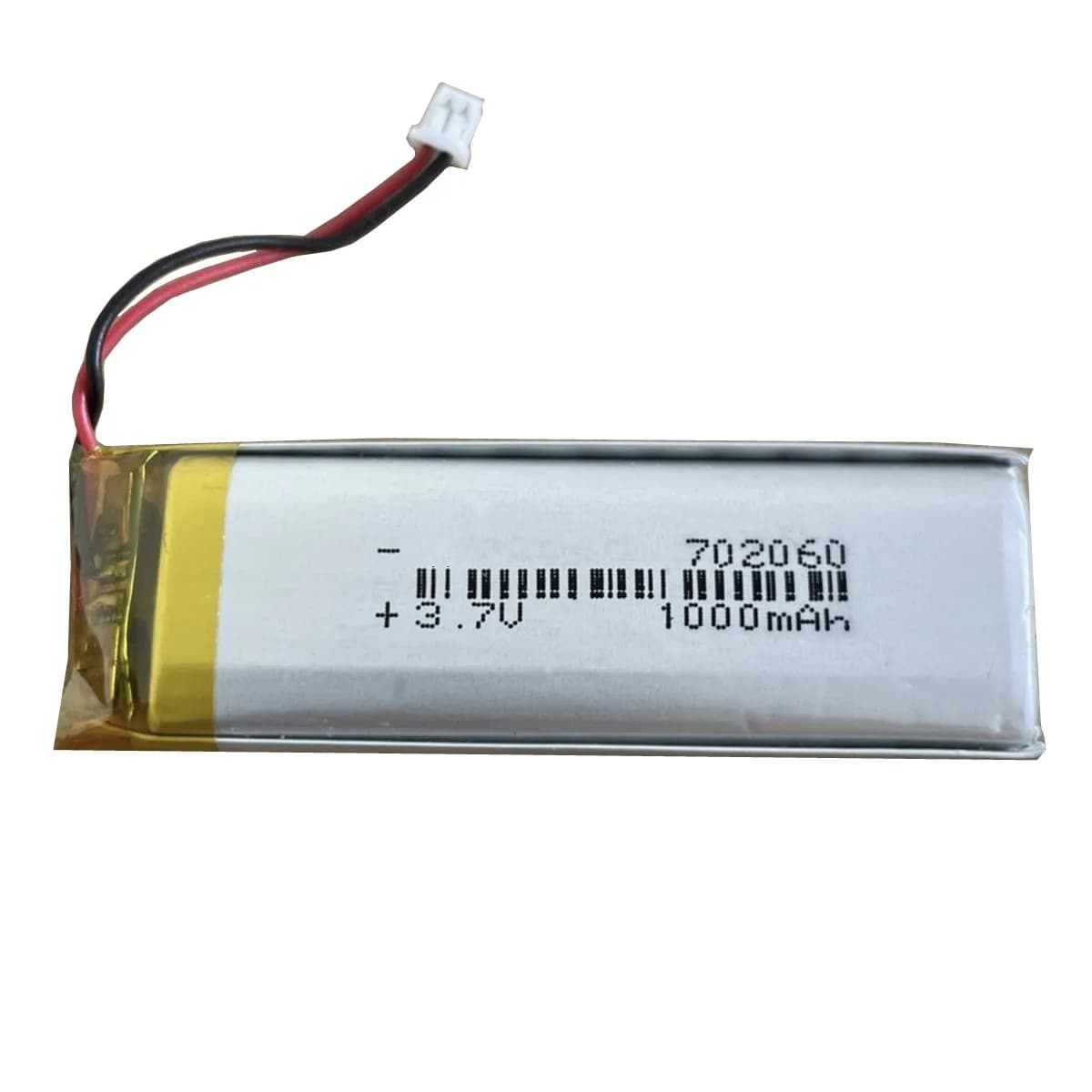 1-10PCS 702060 3.7V 1000mAh JST 1.25mm 2P Plug Rechargeable Lithium Polymer Battery for MP3 Bluetooth Speaker Camera Headphones Toys