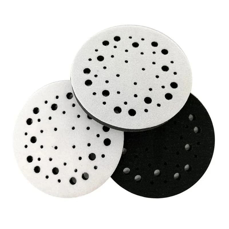 44-hole soft sponge interface Abrasive 5 inch 125 mm 125 mm support disc Abrasive discs with hook and polishing ring