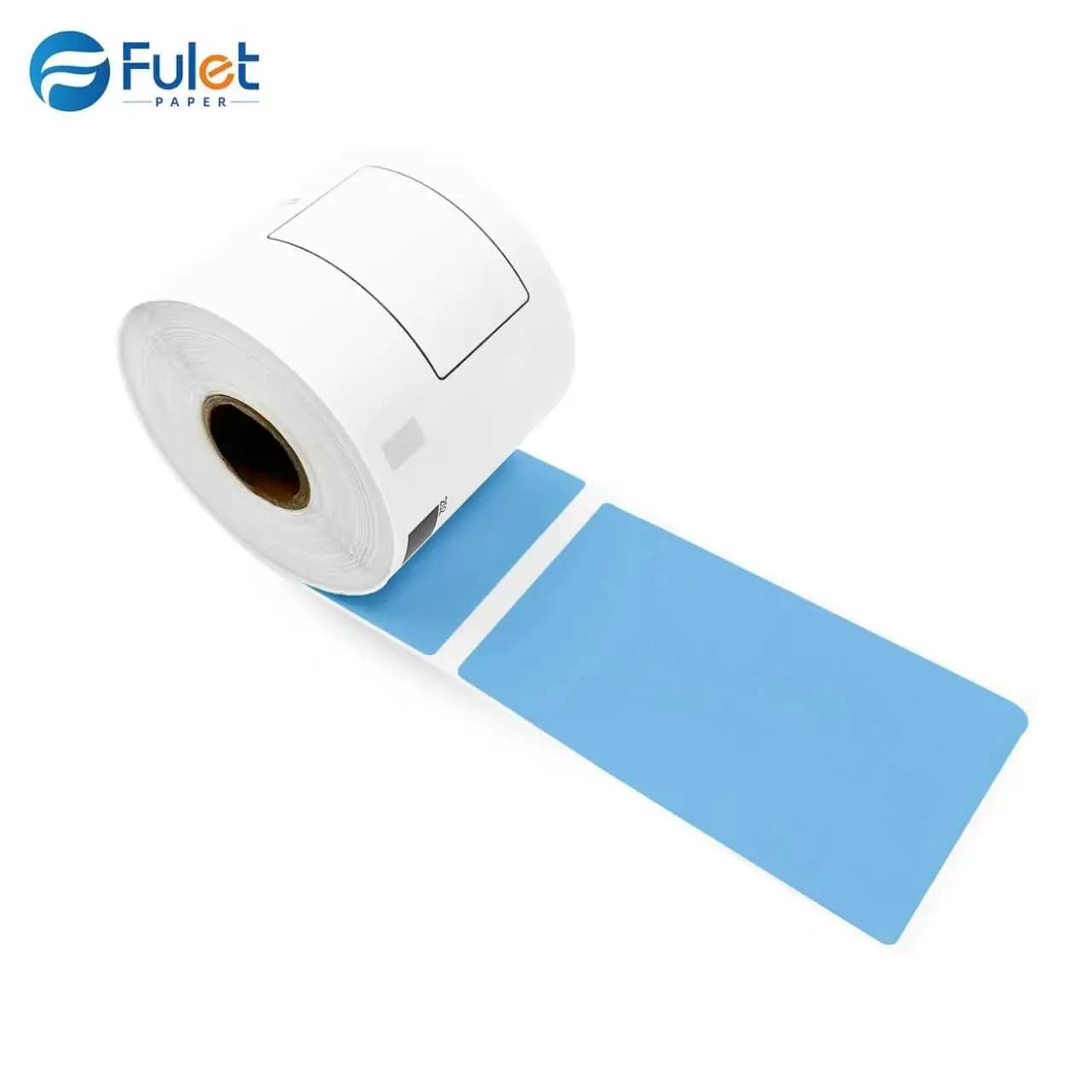 Compatibile con BROTHER - DK 11202 Etichetta in carta colorata fustellata da 62 mm x 100 mm, 300 etichette per rotolo (senza supporto per etichette)