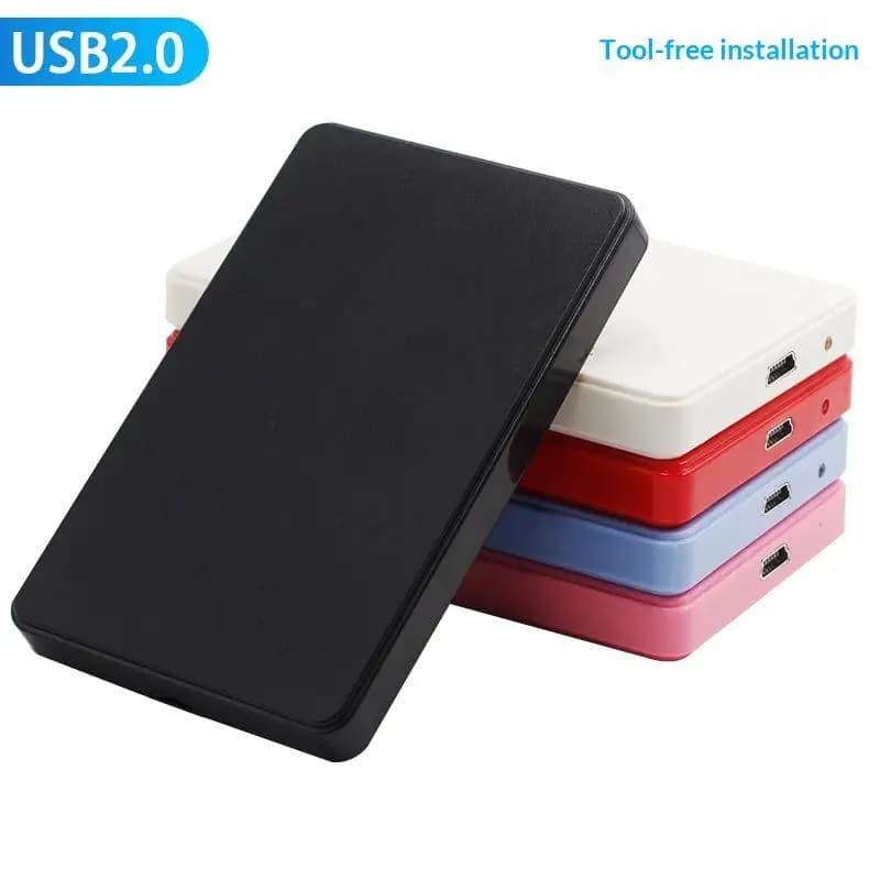 User-Friendly 2.5 Inch USB2.0 SATA External HDD SSD Enclosure Case for Laptop with Portable Design