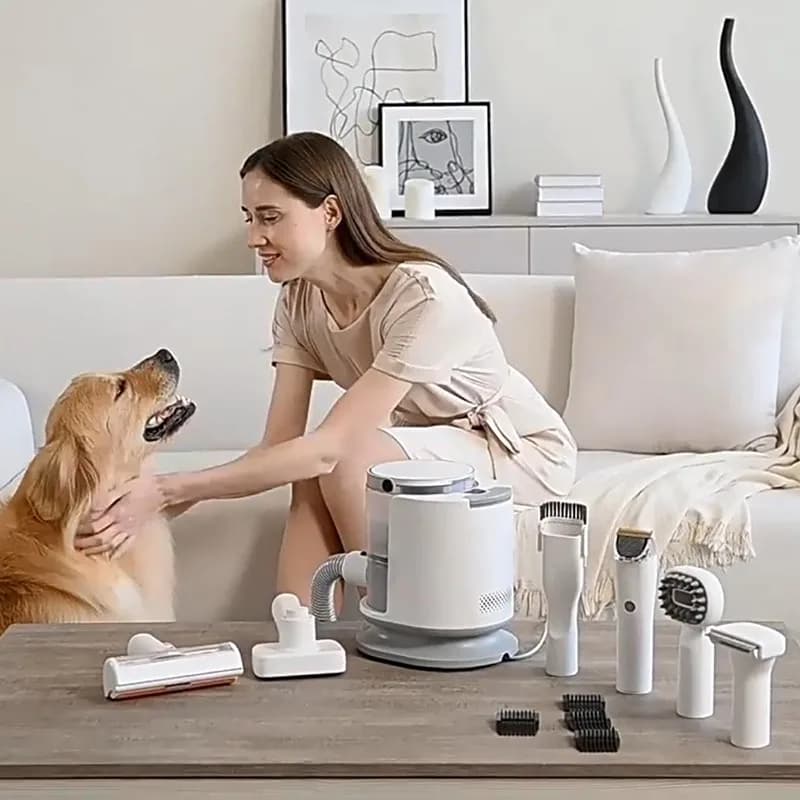 Professional multifunctional electric vacuum kit for grooming dogs tools hairdryer for pets cleaning nail brush for cats grooming