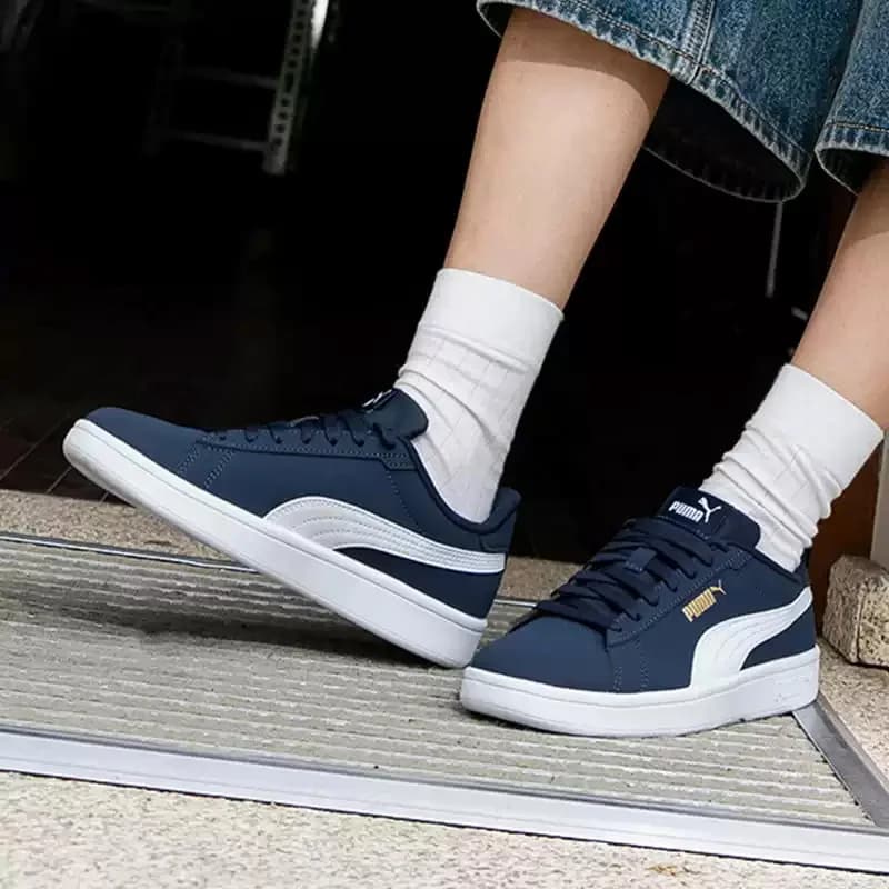 PUMA Men's and Women's Shoes - Summer Puma Smash 3.0 Breathable Sneakers for Casual and Retro Low-top Fitness Shoes 392336-03