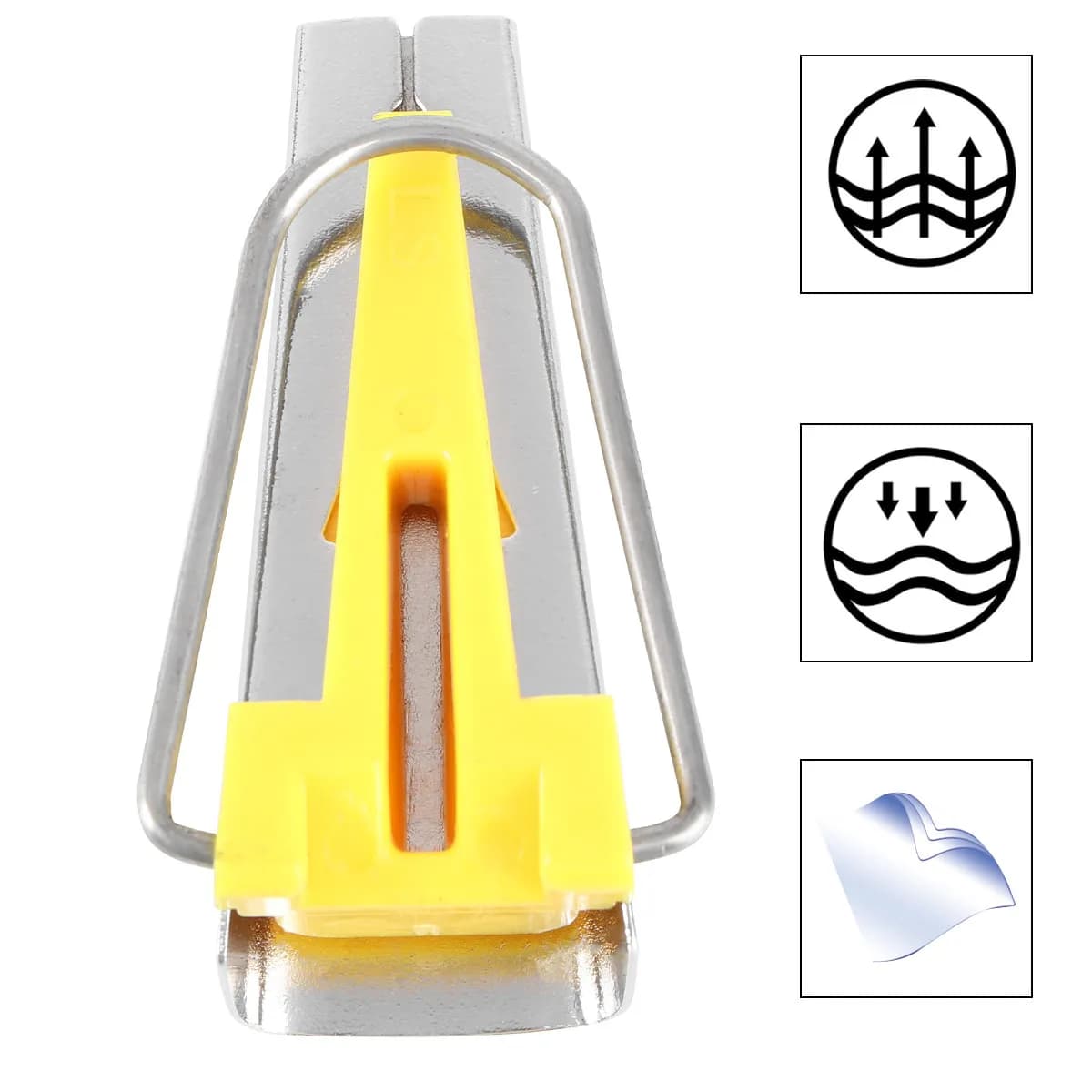 Set for creating 12 mm yellow skewer tape, precision tool for bending fabric for quilting, sewing, arts and crafts, edging and finishing.