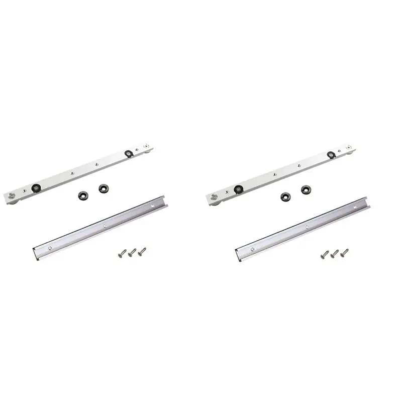 Set AB11-2 in lega di alluminio con guide a T, binario per troncatrice e barra scorrevole per troncatrice, asta per troncatrice da tavolo, strumenti fai da te per la lavorazione del legno