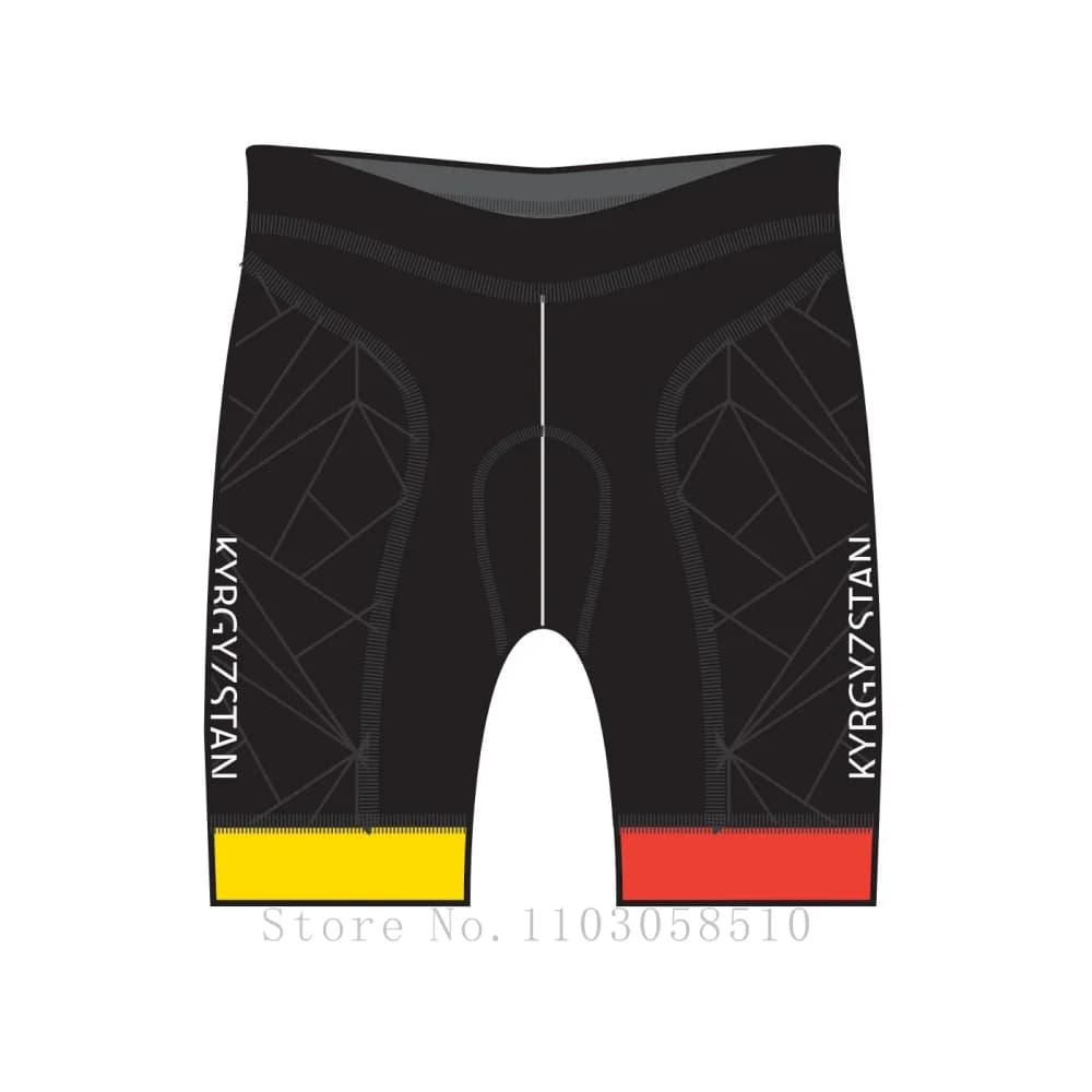 KYRGYZSTAN TECH TRI SUI-Nome personalizzato COUNTRY WORLD CICLISMO JERSEY POLO TECH TEE TECH BIB SHORTS JERSEY TRI SWIMSUIT