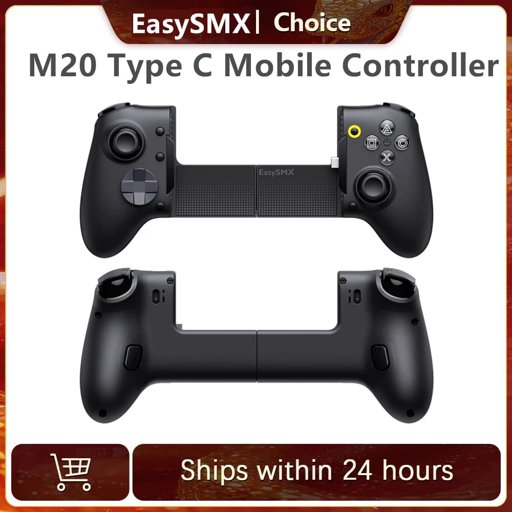 EasySMX M20 Controller Mobile Type C per Android/iPhone 15 Xbox Cloud Gaming, Impugnatura Telescopica Adatta a Telefoni/Tablet fino a 8.5 Pollici