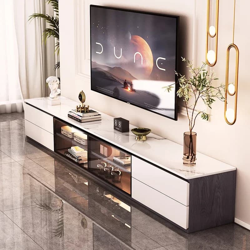 Wooden Entertainment Table TV Show Modern Wardrobes Monitor Fireplace Supports design TV Luxury Architectures Fashionable furniture