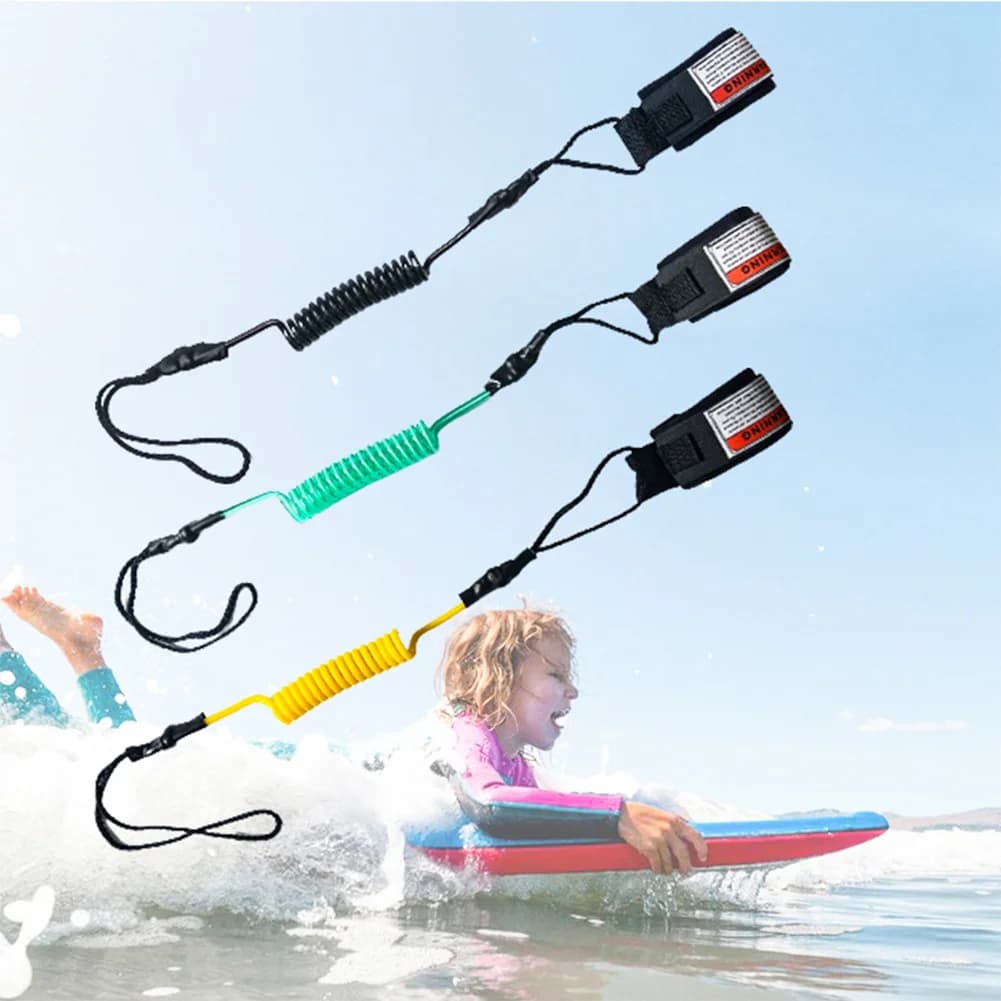 TPU Surf Kayak Guinzaglio per barca Corda di sicurezza Paddle Stand Up Paddle Guinzaglio da surf Corda di sicurezza per tavola da surf Accessori per il surf