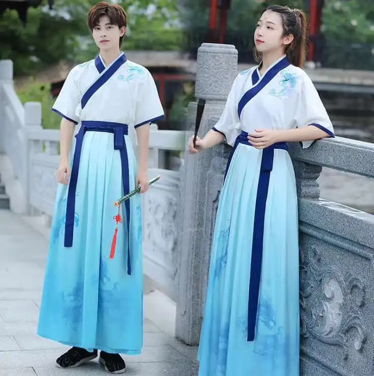 Nuova Fiesta Carnevale Halloween Cos Cosplay Hanfu T-shirt da uomo Stile cinese Wuxia Spadaccino Stile antico Costume antico