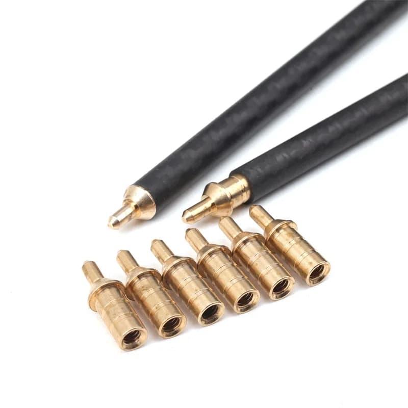 15 pcs Arrow Shaft Copper Nock Pin Anti-Nail 50 grain For ID 6.2 mm OD 7.1/7.2/7.4/7.6/7.9mm