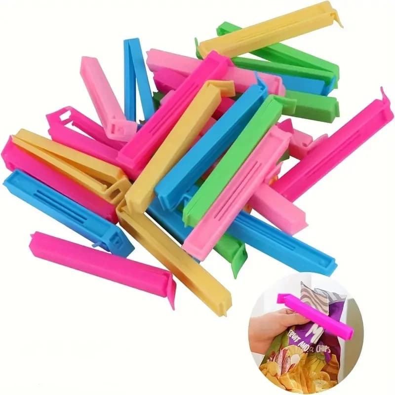 5-30 pieces moisture-proof colored sealing clip to store freshness snack bag sealing clamp for plastic bags reusable kitchen accessory
