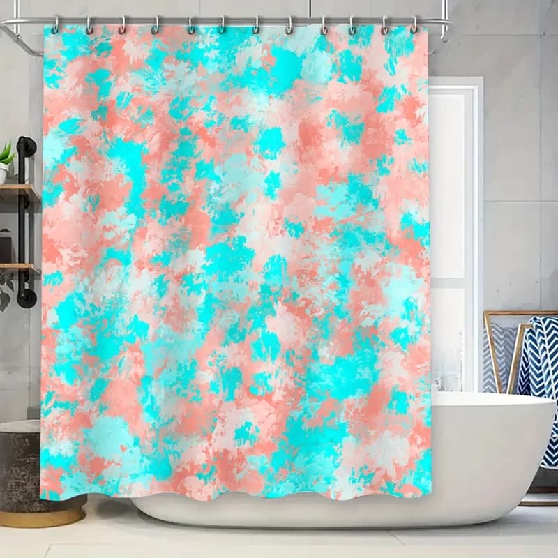 Tenda da doccia con rana gialla vibrante, decorazione da bagno impermeabile con opere d'arte accattivanti per i miglioramenti della casa.