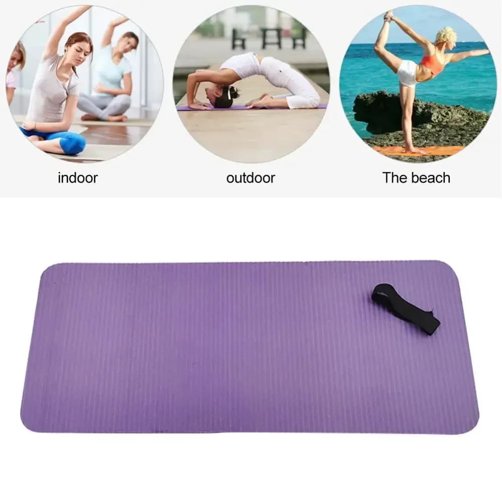 Yoga Mat Thickness 15 mm, non-slip Fitness Mat for Yoga Exercises Pilates Meditation Gym Exercise Extra Thickness Durable Training Mat