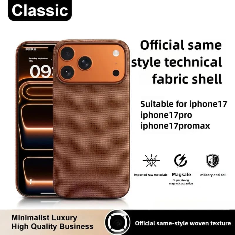 High Quality Original Technology Woven Case For IPhone 17 Pro Max For Official Magsafe Magnetic Wireless Charging Protect Cover