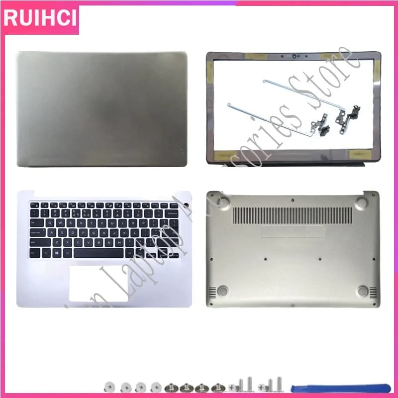 Per laptop Dell Inspiron 13 5370: Cover posteriore LCD, Cornice anteriore, Cerniere, Tastiera con poggiapolsi, Base inferiore