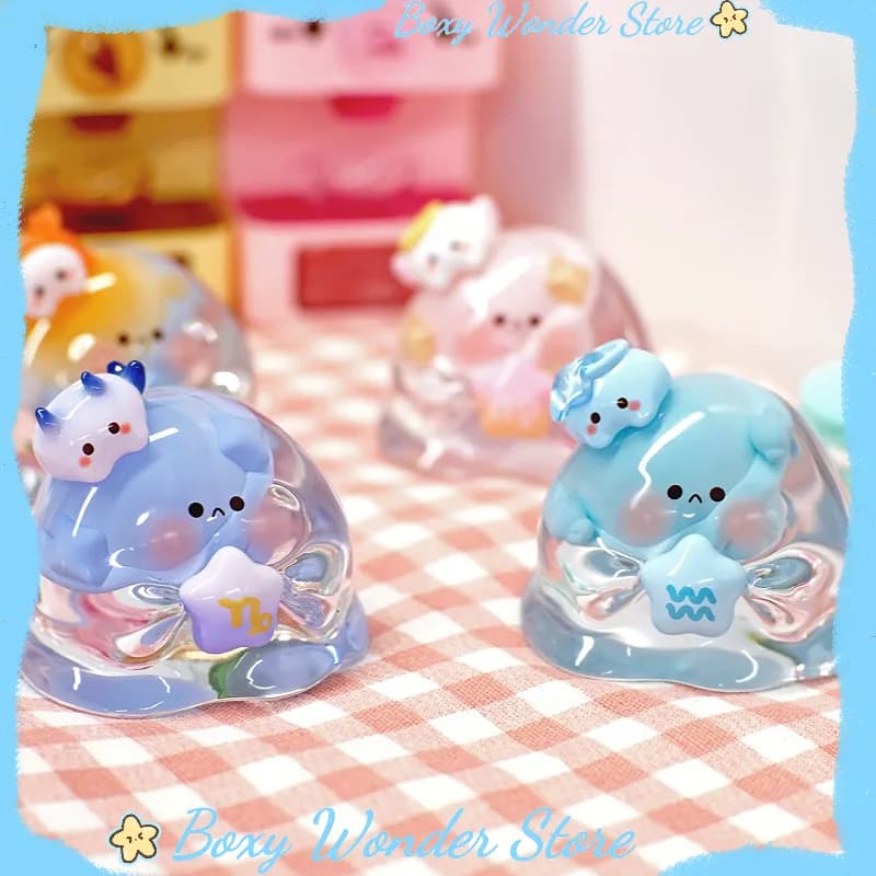 Genuine Bubble Eggs Zodiac Wishes Series Blind Box Desktop Ornament Trendy collectible figurines Girls' gifts Mysterious Box