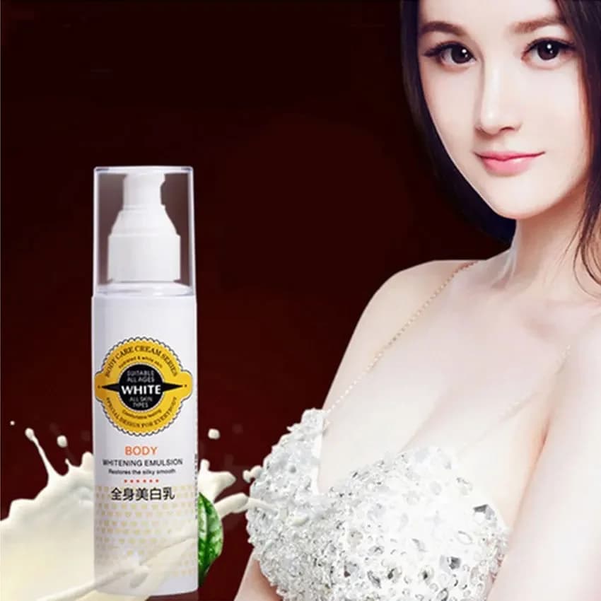 Crema sbiancante per la pelle per la pelle scura Crema sbiancante per la neve Lozione per tutto il corpo Collo Ginocchio Idratante Sbiancamento profondo Umidità duratura
