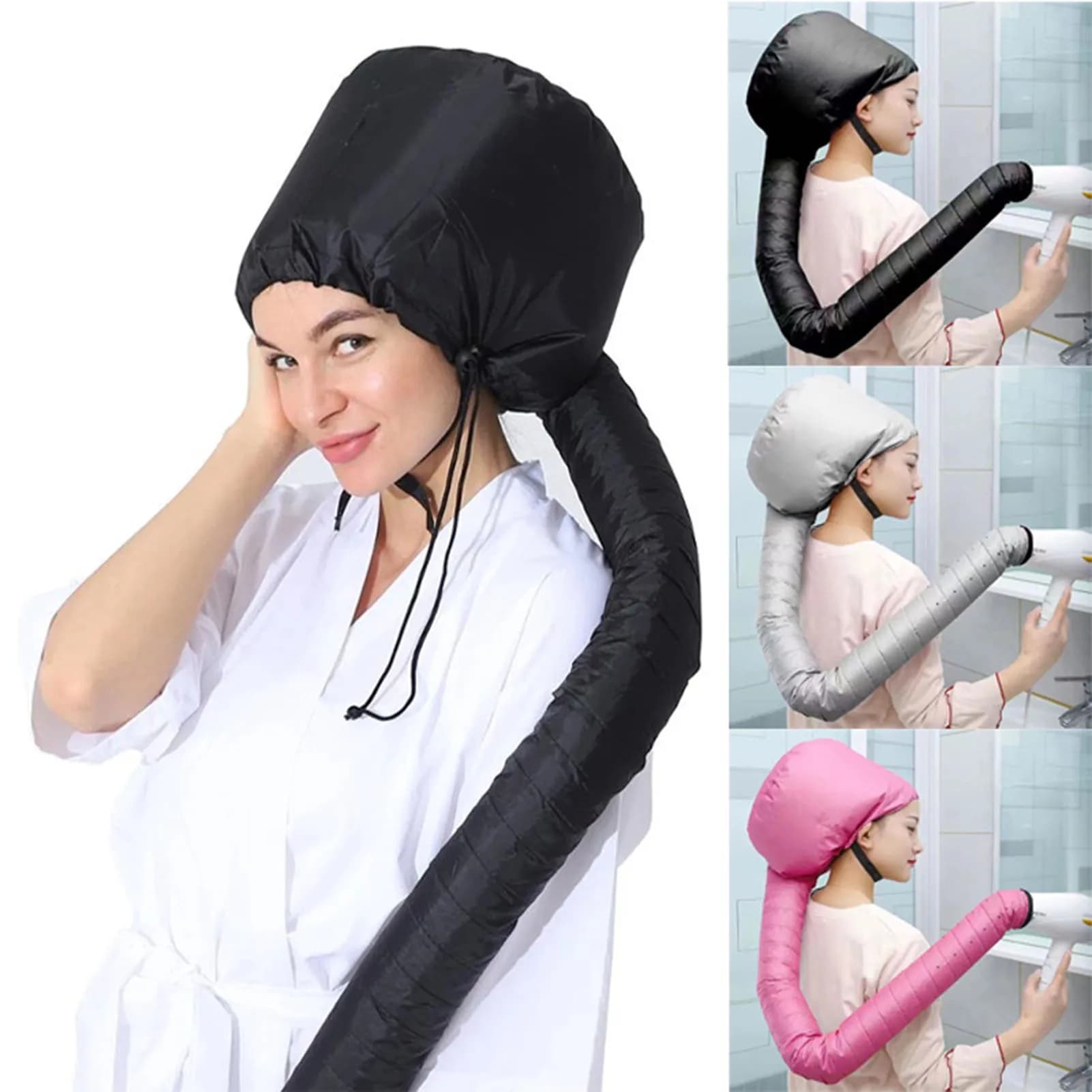 Cappello Asciugacapelli Riutilizzabile per Styling e Cura dei Capelli, per Uso Domestico e Professionale