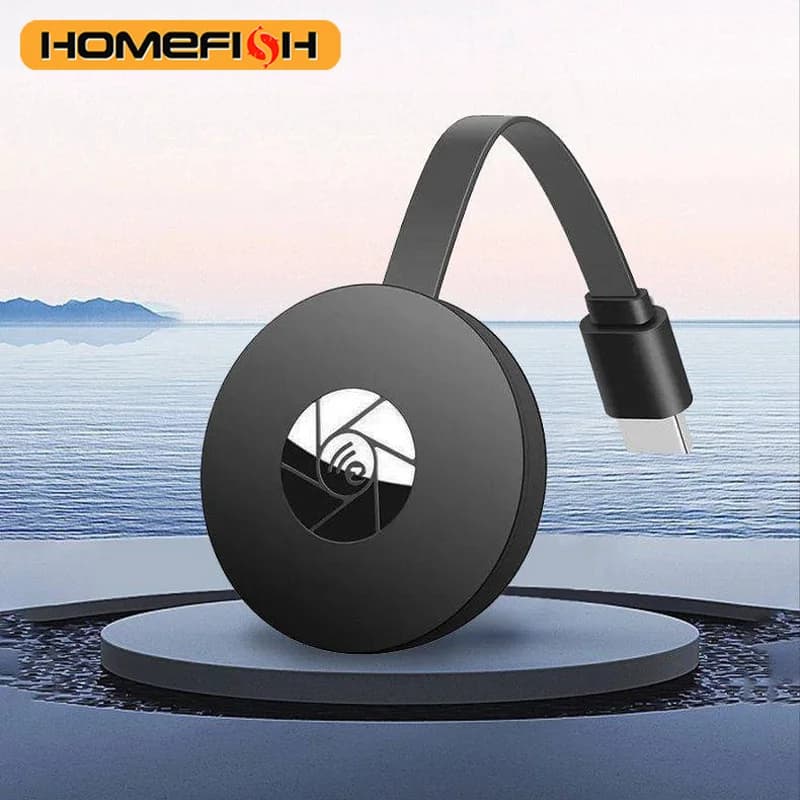 Proiettore Wireless HD per Mirroring Multiplo, Connessione Telefono a TV, Proiezione HD 1080P, Compatibile con Computer e iPad, Proiezione Schermo in Diretta via WIFI