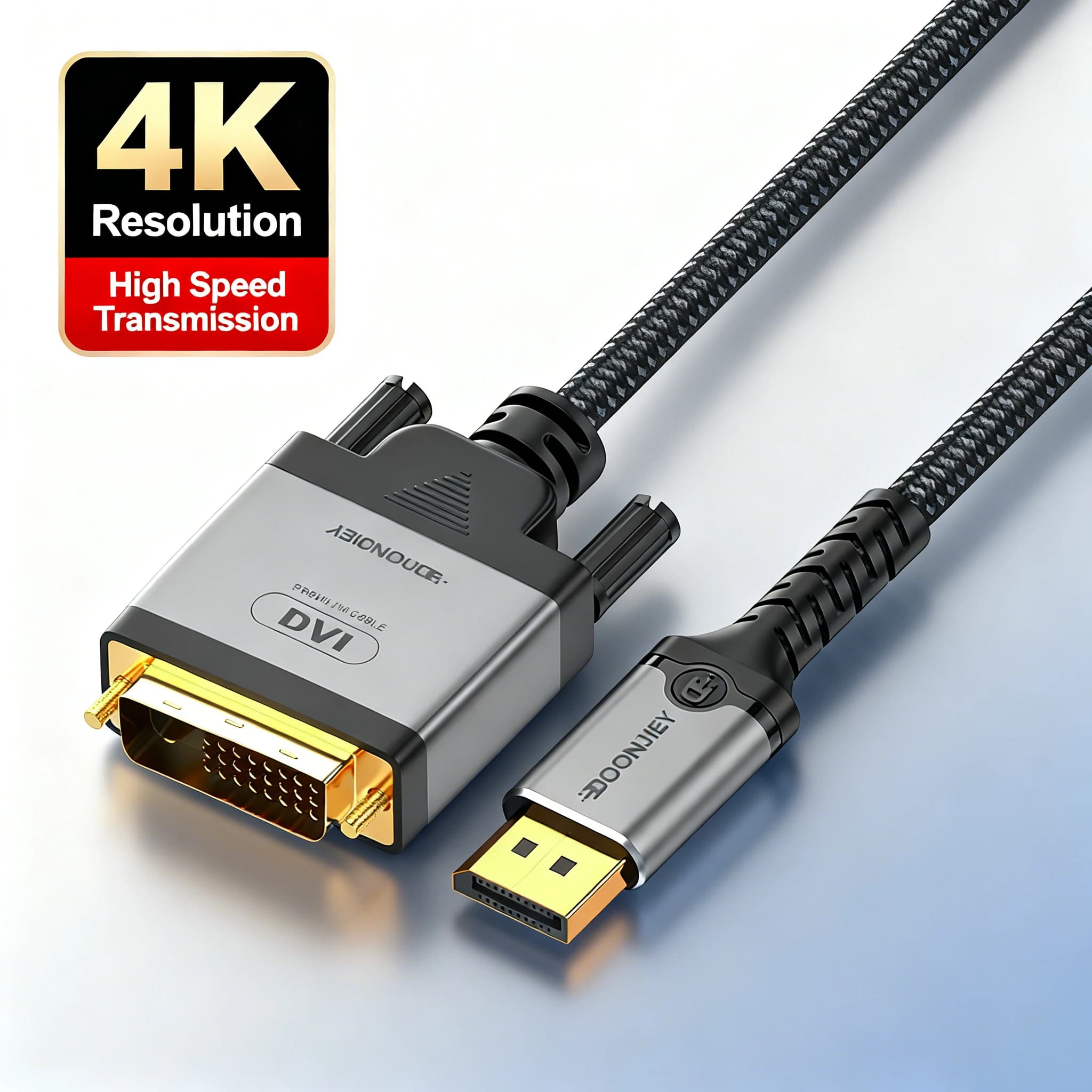 Cavo DisplayPort a DVI 4K @ 30Hz DP a DVI-D maschio a maschio Adattatore cavo video per PC Laptop Monitor Proiettore HDTV Gaming
