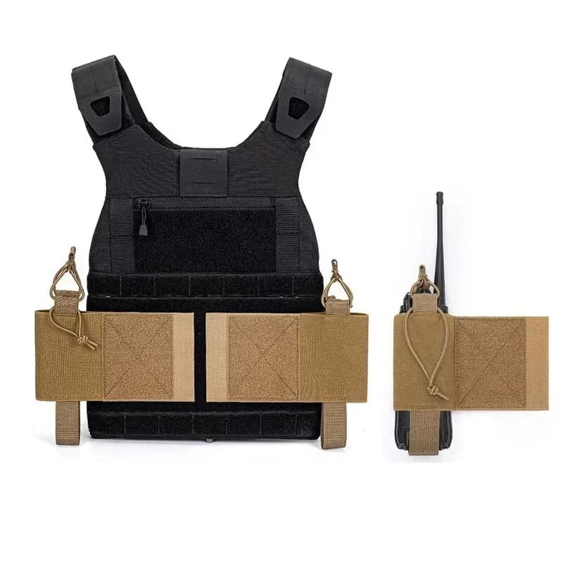 2PCS V2 FCPC Side Radio Pouch Walkie Talkie Interphone Holder Gilet da caccia Accessori 5.56/7.62mm M4 Magazine Holster Buste