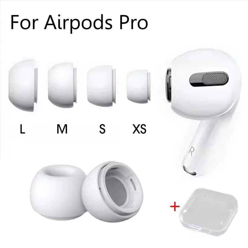 Airpods Pro 1/2 ear cushions Silicone case Pressure limiter hole Ear caps Cushion ear rings Air Pods Pro