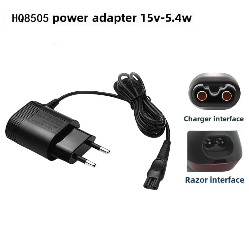 15V Charger Cord for Philips Electric Shaver Razor HQ8505 Power Cord , for Norelco Series 3000 5000 6000 7000 9000 MG5950 MG7750