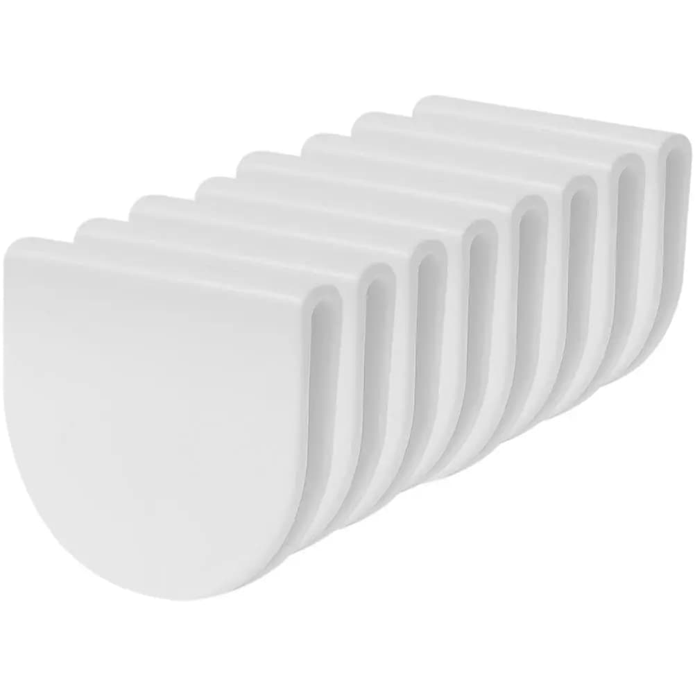 8 Pezzi Clip Adesive per Tenda Doccia Antivento e Antispruzzo, Fermatenda per Bagno, Clip in Tessuto, Protezione Antispruzzo per Doccia