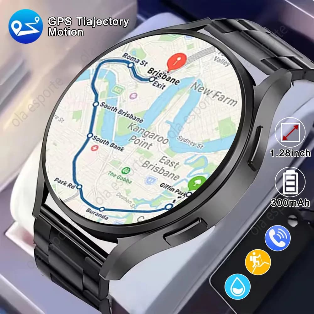 Smart Watch 1.32 Inch HD AMOLED Screen Call Bluetooth Health Monitor Smartwatch Men Women Fitness Sport Watches For Android IOS
