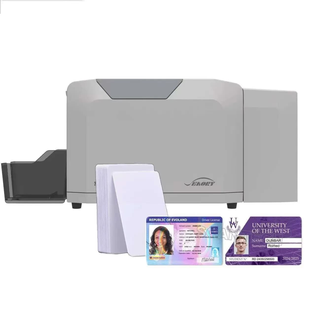 Seaory S28 Plastic PVC ID Card Printer Machine Dual-sided Printing NFC CR80 IC ID Campus Employee Business Access Healthy Card