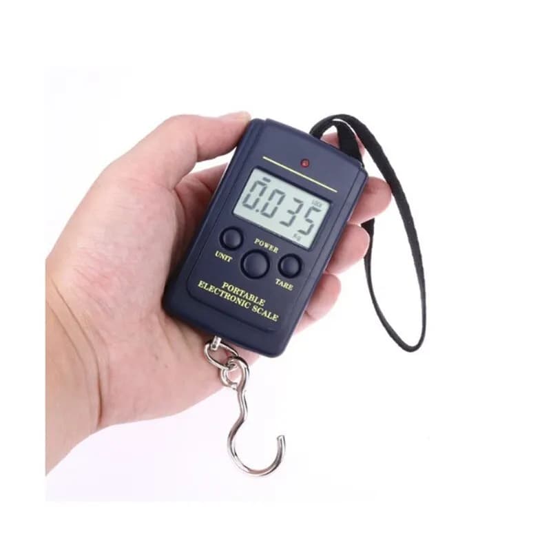 Bilancia elettronica digitale da 40kg senza retroilluminazione borse a bolle Mini bagaglio da pesca gancio da viaggio utensili da cucina per pesare