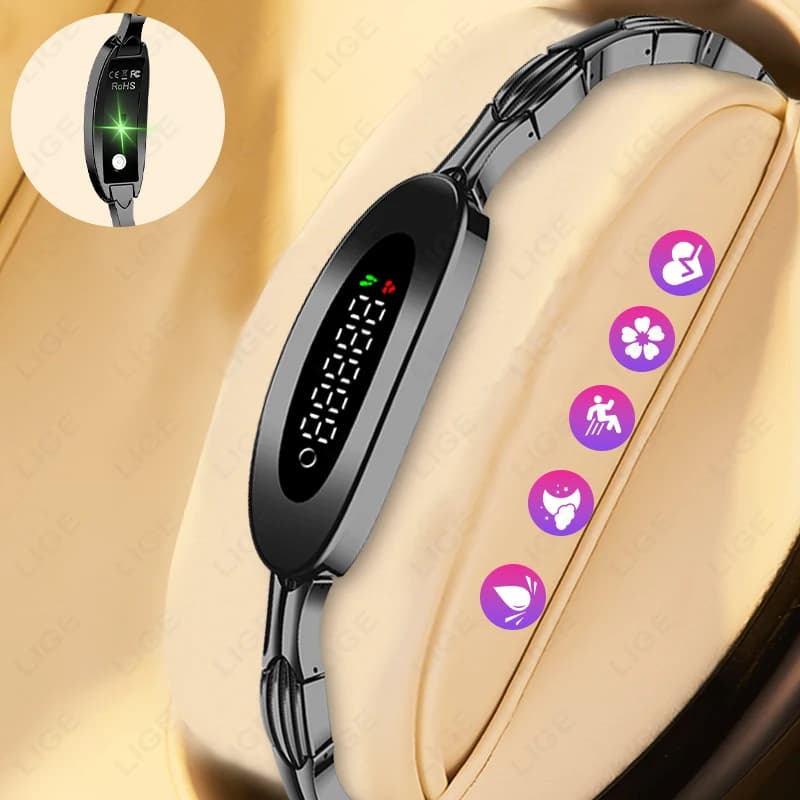 Braccialetto Smart LIGE 2026: Fitness Tracker Sportivo, Monitoraggio Salute Donna, Leggero, Cardiofrequenzimetro, Test Sonno, Impermeabile