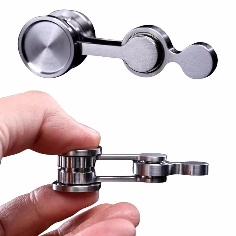 Pendolo in acciaio inossidabile Fidget Spinner Antistress Pieghevole EDC Mano Spinner Anti-ansia Giocattoli antistress per adulti Bambini