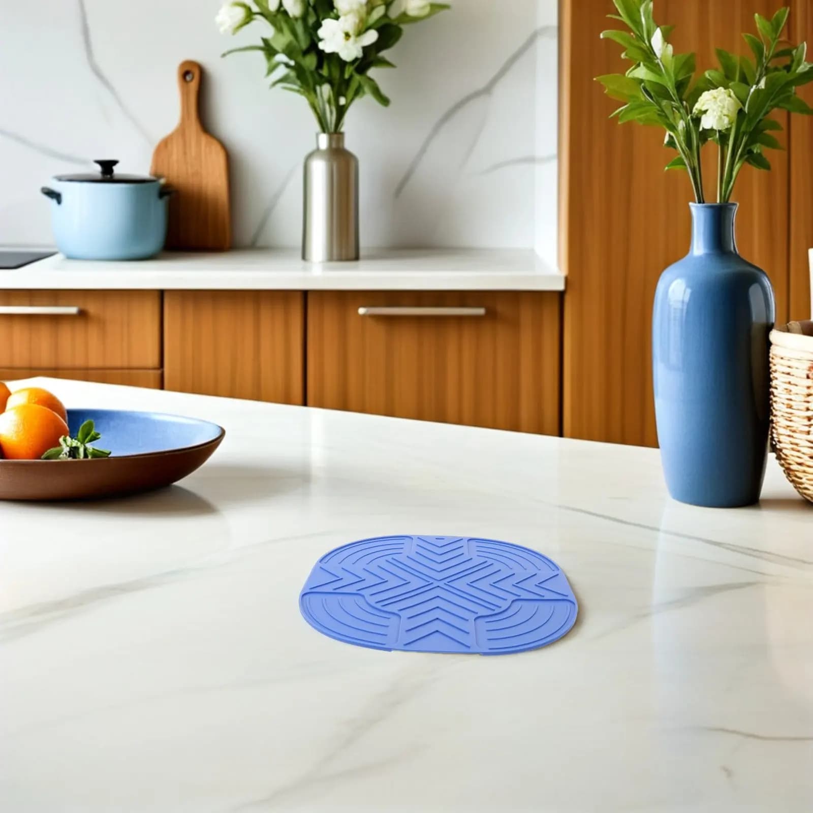 Tappetino in Silicone Resistente al Calore per Friggitrice ad Aria 10.24x10.24, Antiscivolo, Isolante per Cucina, Protezione per Forno e Piano di Lavoro, Tappetini Termoresistenti per Cottura