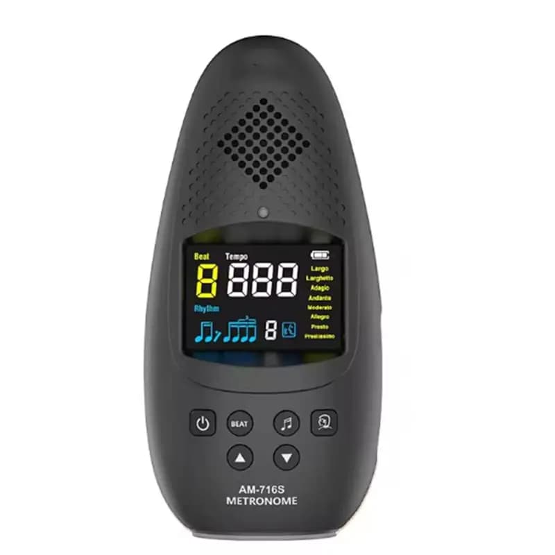 Superior-Digital Metronome Tuner For All Instruments Guitar,Bass, Violin, Ukulele Chromatic Tuning Modes Rechargeable