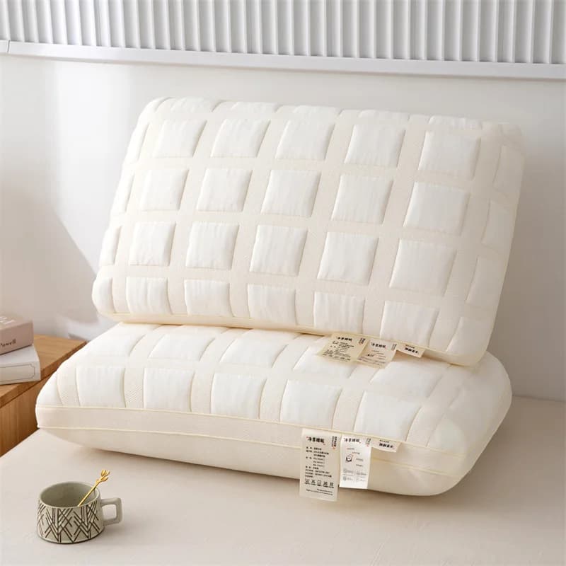 Cuscino in Memory Foam Ultra Morbido a Forma di Pane, Cuscino Ergonomico per il Sollievo dal Dolore al Collo, Supporto Cervicale per Chi Dorme su un Fianco o sulla Schiena