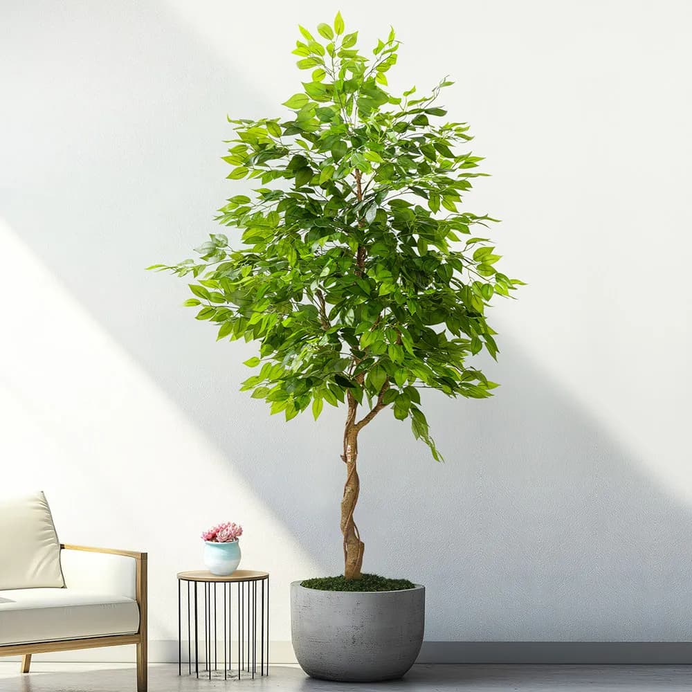 Albero di Banyan Artificiale per Simulazione di Arrampicata, Vegetazione per Piante in Vaso da Interno e Paesaggistica a Pavimento