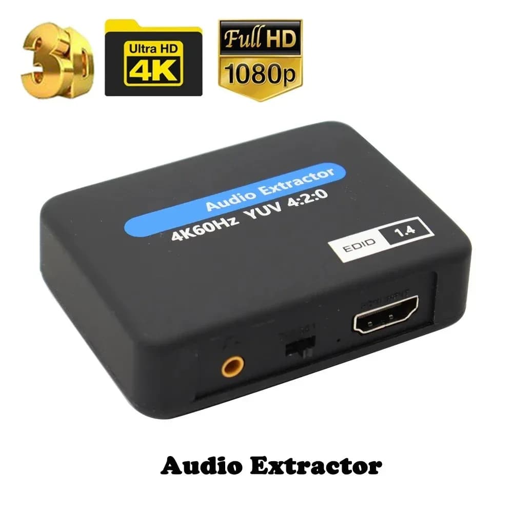 Compatible audio extractor HDMI 4K X 2K HDMItoHDMI optical TOSLINK SPDIF + 3.5 mm stereo extractor Audio Splitter with USB cable