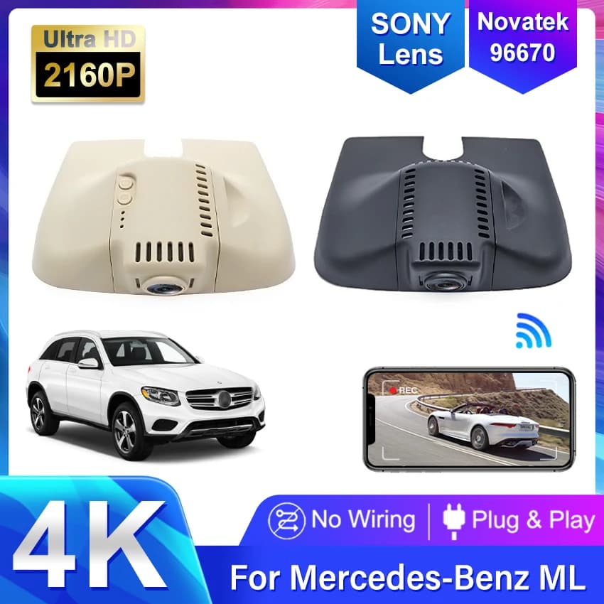Telecamera DVR 4K per auto, facile da installare, per Mercedes Benz ML w166 w164 ml320 ml350, per Mercedes GL x164 x166 gl320 gl350 gl4