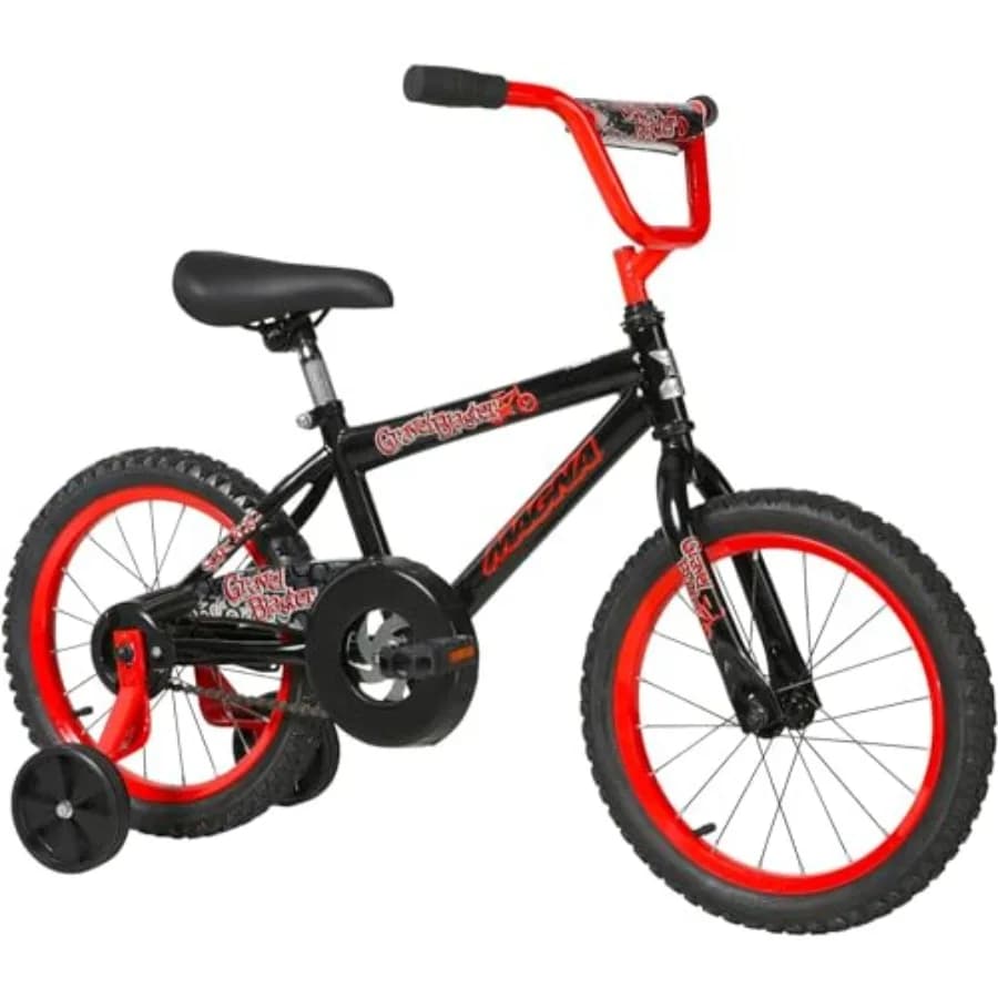 Bicicletta Magna Gravel Blaster con Ruote da 12-20 Pollici per Esercizio all'Aperto, Telaio in Alluminio Resistente con Finitura Rosso Brillante, Leggera