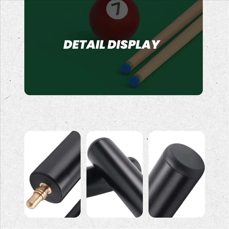 Hot AD-2PCS Cue Stick Extender 6 pollici Biliardo Pool Cue Extension per stecche da biliardo Nero