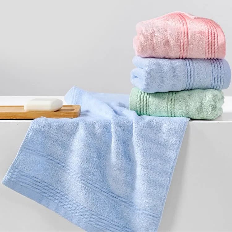 Bamboo Fiber Towel – Soft Skin-Friendly Highly Absorbent Medium-Sized Face Towel for Beauty Makeup Removal Cleansing and Daily