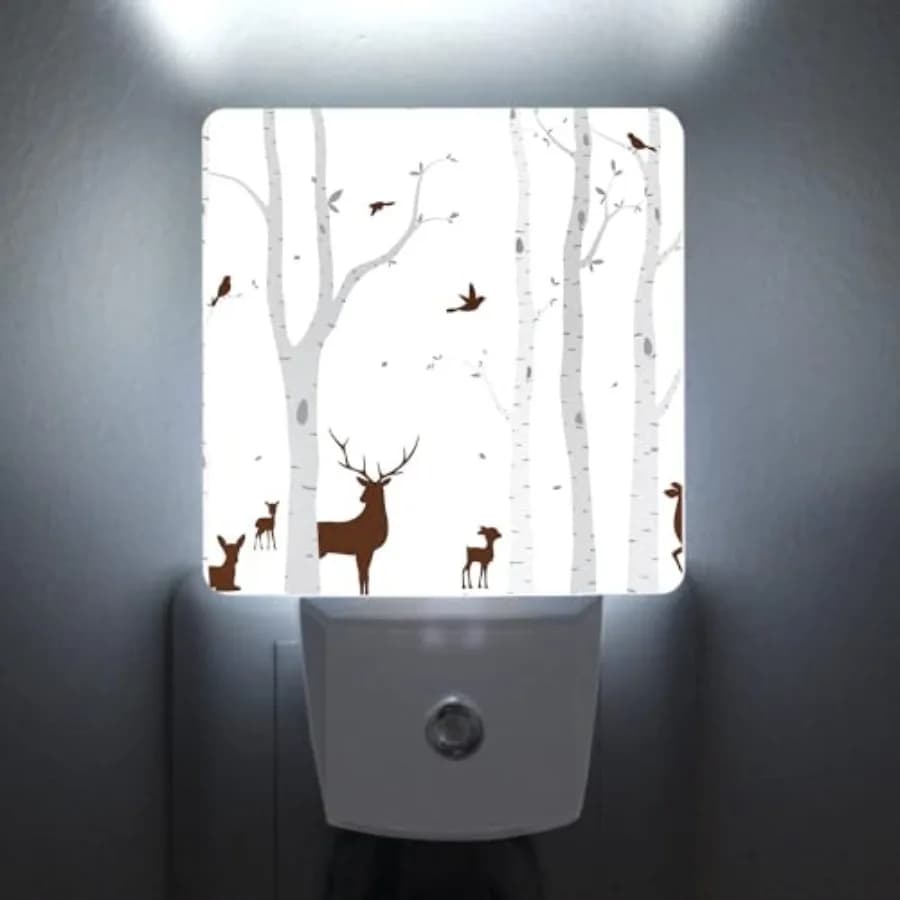 Luce Notturna a Sensore Crepuscolare, LED Bianco per Camera da Letto, Bagno, Cucina, Corridoio, Scale, Efficiente dal Punto di Vista Energetico
