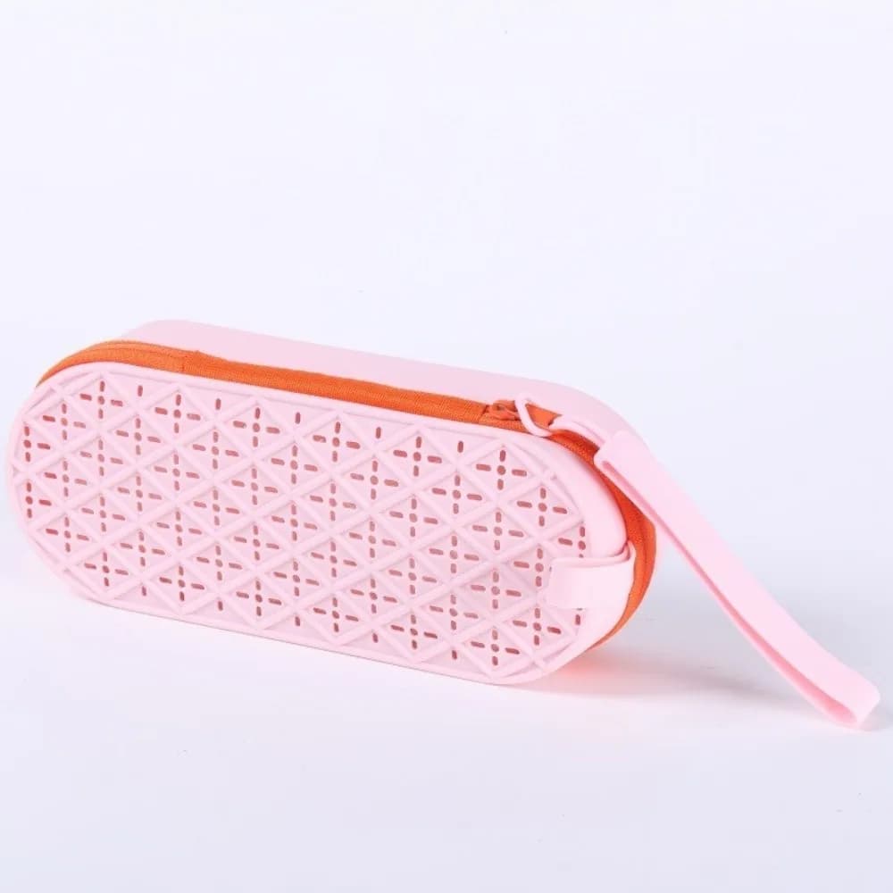 Portable Silicone Swimming Goggle Case Soft with Strap Glasses Protective Case Breathable Glasses Case for Students