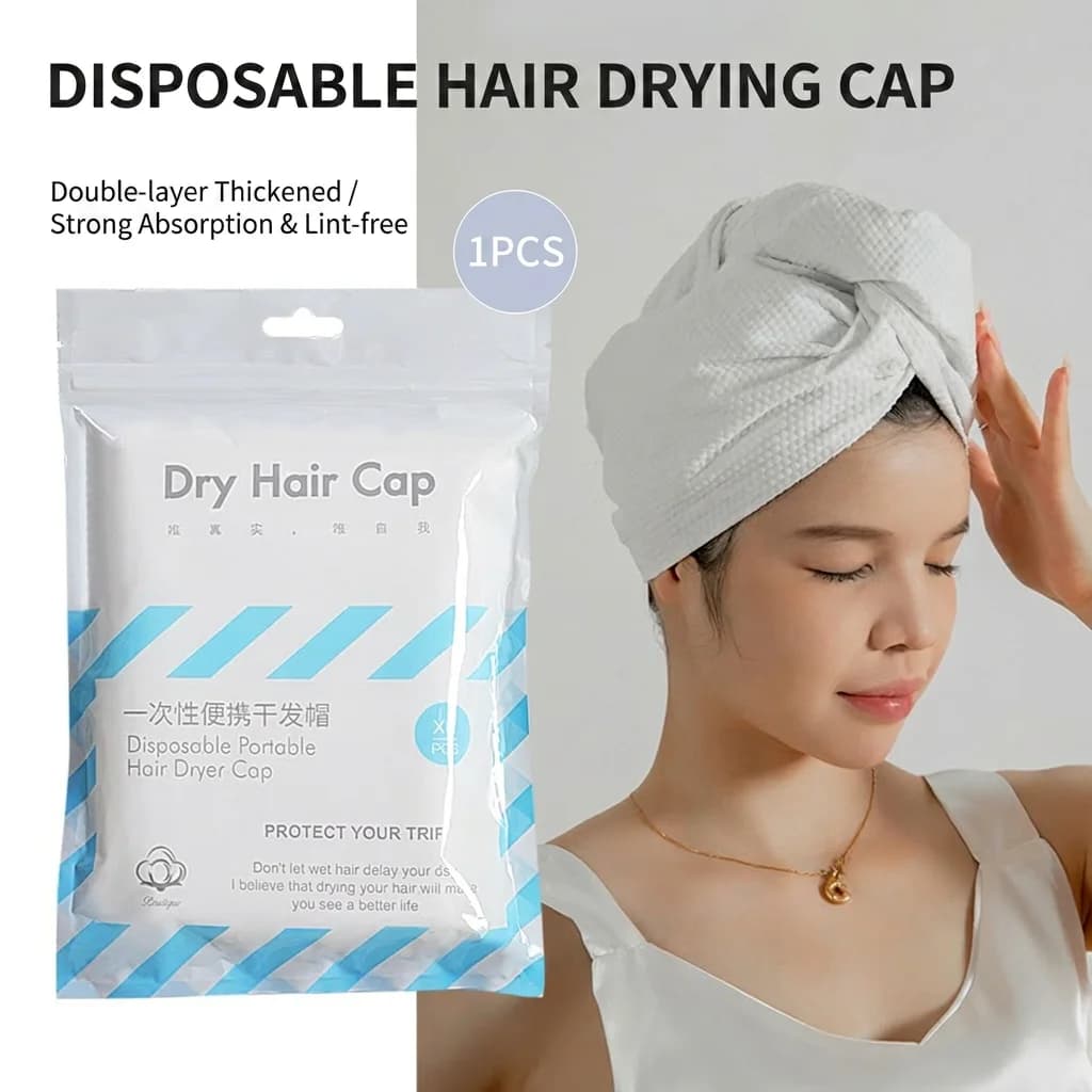 Asciugamano per capelli ispessito, delicato sulla pelle, super assorbente, morbido, ideale per viaggi, hotel, viaggi d'affari e palestra